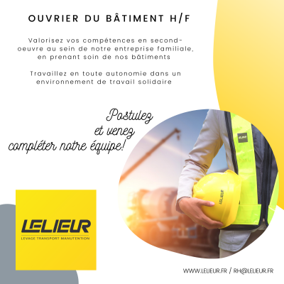 Nous recrutons un(e) ouvrier(e) spécialisé(e) en second oeuvre H/F pour prendre soin de nos bâtiments sur la région Hauts-de-France